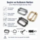 2.5 cm / 25 mm / 0.98 in Single Slide Metal Strap Adjuster Buckle SB 1261 for bag and accessory applications