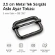 2.5 cm / 25 mm / 0.98 in Single Slide Metal Strap Adjuster Buckle for adjustable straps and webbing