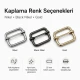 2.5 cm / 25 mm / 0.98 in Single Slide Metal Strap Adjuster Buckle for adjustable straps and webbing