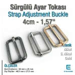 Metal Strap Adjustment Buckle 4 cm Single Slide Special Coating SB 1279