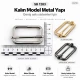 40 mm Heavy Metal Strap Adjuster Single Slide Buckle made of high-strength zamak metal, ideal for bag and backpack strap