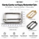 40 mm Heavy Metal Strap Adjuster Single Slide Buckle made of high-strength zamak metal, ideal for bag and backpack strap