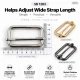 40 mm Heavy Metal Strap Adjuster Single Slide Buckle made of high-strength zamak metal, ideal for bag and backpack strap