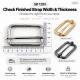 40 mm Heavy Metal Strap Adjuster Single Slide Buckle made of high-strength zamak metal, ideal for bag and backpack strap