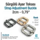 Single Slide Thick Model Strap Adjustment Buckle 2 cm Wide Metal Special Coating SB 13137