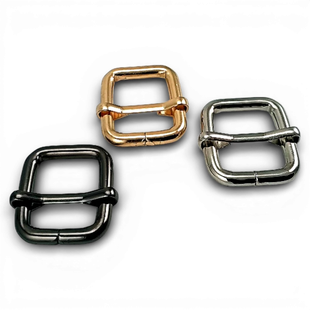 Single Slide Thick Model Strap Adjustment Buckle 2 cm Wide Metal Special Coating SB 13137