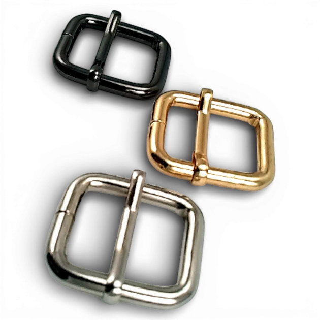 Single Slide Thick Model Strap Adjustment Buckle 2 cm Wide Metal Special Coating SB 13137