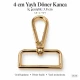 4 cm gold swivel snap hook SB 16909, 38 mm inner strap opening