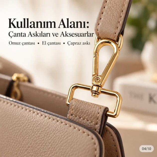 4 cm gold swivel snap hook SB 16909, 38 mm inner strap opening