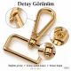 4 cm gold swivel snap hook SB 16909, 38 mm inner strap opening