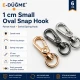 1 cm Small Almond Swivel Snap Hook, Spring Lobster Hook SB 17017 - Metal accessory for bags, crafts, and more