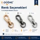 1 cm Small Almond Swivel Snap Hook, Spring Lobster Hook SB 17017 - Metal accessory for bags, crafts, and more