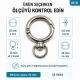 2 cm döner yaylı anahtarlık halkası, 10 mm alt bağlantılı çanta halkası SB 19564, metal zamak malzeme ile dayanıklı ve