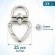 15 mm Heart-Shaped Spring Ring in Zinc Alloy for Bag Hardware SB 20293