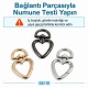 15 mm Heart-Shaped Spring Ring in Zinc Alloy for Bag Hardware SB 20293