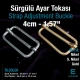 4 cm Single Slide Metal Strap Adjustment Buckle Special Coating Narrow Model SB 24710