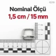1.5 cm Metal Askı Ayar Tokası Tek Sürgülü Geniş Model Özel Kaplama SB 25518