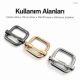 1.5 cm Metal Askı Ayar Tokası Tek Sürgülü Geniş Model Özel Kaplama SB 25518