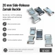 2 cm / 0.79 in Slide-On Zamak Palaska Buckle for belts, uniforms, and accessories