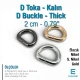 Metal 2 cm D Buckle Special Coating - D Ring Iron SB SB 7157