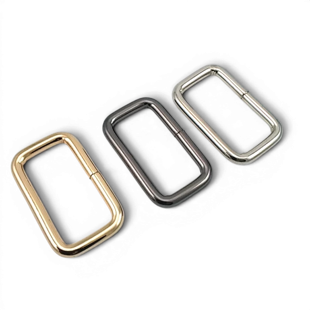 4 cm 1.6" Frame Buckle - Rectangular Buckle, Special Metal Plating, Thick Model SB 8181