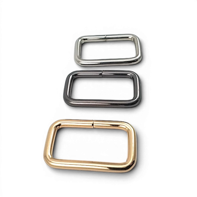 4 cm 1.6" Frame Buckle - Rectangular Buckle, Special Metal Plating, Thick Model SB 8181