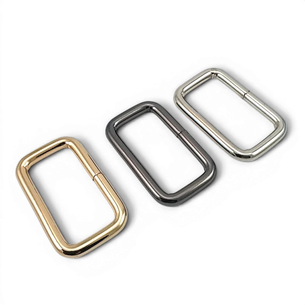 4 cm 1.6" Frame Buckle - Rectangular Buckle, Special Metal Plating, Thick Model SB 8181