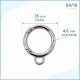 2,5 cm sabit yaylı anahtarlık halkası, 12 mm alt bağlantılı çanta halkası, zamak metal gövde ile çeşitli tekstil