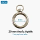 2 cm sabit yaylı anahtarlık halkası SB 9019, metal zamak gövde ile çanta, kemer ve aksesuarlar için ideal bağlantı elemanı