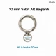 2 cm sabit yaylı anahtarlık halkası SB 9019, metal zamak gövde ile çanta, kemer ve aksesuarlar için ideal bağlantı elemanı