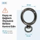 2 cm sabit yaylı anahtarlık halkası SB 9019, metal zamak gövde ile çanta, kemer ve aksesuarlar için ideal bağlantı elemanı