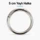 5 cm yaylı halka, zamak metal çanta halka tokası SB 9179, büyük çanta üreticileri ve aksesuar tasarımcıları için ideal