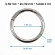 5 cm yaylı halka, zamak metal çanta halka tokası SB 9179, büyük çanta üreticileri ve aksesuar tasarımcıları için ideal