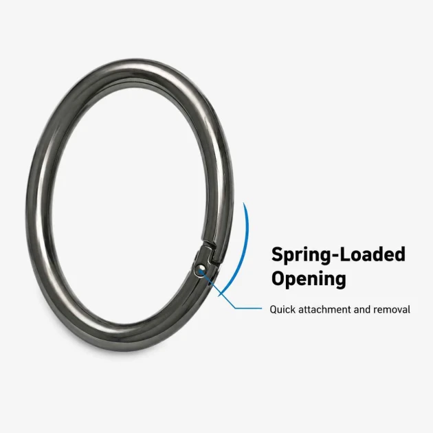 5 cm yaylı halka, zamak metal çanta halka tokası SB 9179, büyük çanta üreticileri ve aksesuar tasarımcıları için ideal