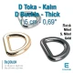 D Buckle 1.5 cm 0.59" Special Metal Plating - D Ring Zinc Alloy SB 9475