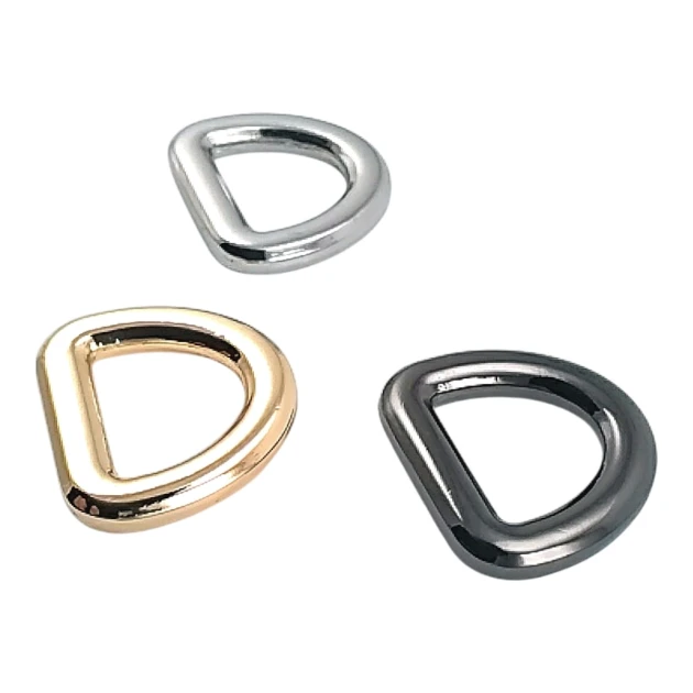 D Buckle 1.5 cm 0.59" Special Metal Plating - D Ring Zinc Alloy SB 9475