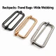 50 mm Metal Strap Adjuster Single Slide Buckle with Special Finish for Bags and Textile Products