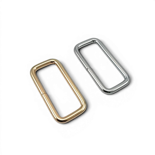 4 cm 1.6" Frame Buckle - Rectangular Buckle, Special Metal Plating, Slim Model SB 9774