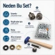 Afiş & Banner Kuşgözü Başlangıç Seti – 10 mm Kuşgözü, Kalıp ve Elde Aparat Dahil BANNER-10MM-SET05