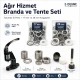 Heavy-Duty Canvas and Awning Eyelet Set with Hand Press – 17 mm and 28 mm Eyelets Included BRANDA-HEAVY-SET03