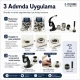 Heavy-Duty Canvas and Awning Eyelet Set with Hand Press – 17 mm and 28 mm Eyelets Included BRANDA-HEAVY-SET03