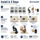 Heavy-Duty Canvas and Awning Eyelet Set with Hand Press – 17 mm and 28 mm Eyelets Included BRANDA-HEAVY-SET03