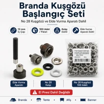 No. 28 Canvas Eyelet Starter Set with Hand Setting Tool BRANDA-NO28-SET01