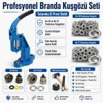 Profesyonel Branda Kuşgözü Seti – No 28 ve No 31 Kuşgözü, Pres ve Kalıplar Dahil - BRANDA-PRO-SET02