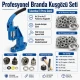 Profesyonel Branda Kuşgözü Seti – No 28 ve No 31 Kuşgözü, Pres ve Kalıplar Dahil - BRANDA-PRO-SET02