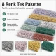 Baby Snap Fastener 9.5 mm 8 Color Set Perforated Snap Fastener Colorful Set C0095DP8R