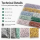 Baby Snap Fastener 9.5 mm 8 Color Set Perforated Snap Fastener Colorful Set C0095DP8R