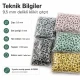 Baby Snap Fastener 9.5 mm 8 Color Set Perforated Snap Fastener Colorful Set C0095DP8R