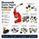 Economy Bag Making Tool Set with Hand Press including Eyelet, Snap, Rivet and Magnetic Clasp Dies for crafting and DIY