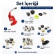 Economy Bag Making Tool Set with Hand Press including Eyelet, Snap, Rivet and Magnetic Clasp Dies for crafting and DIY